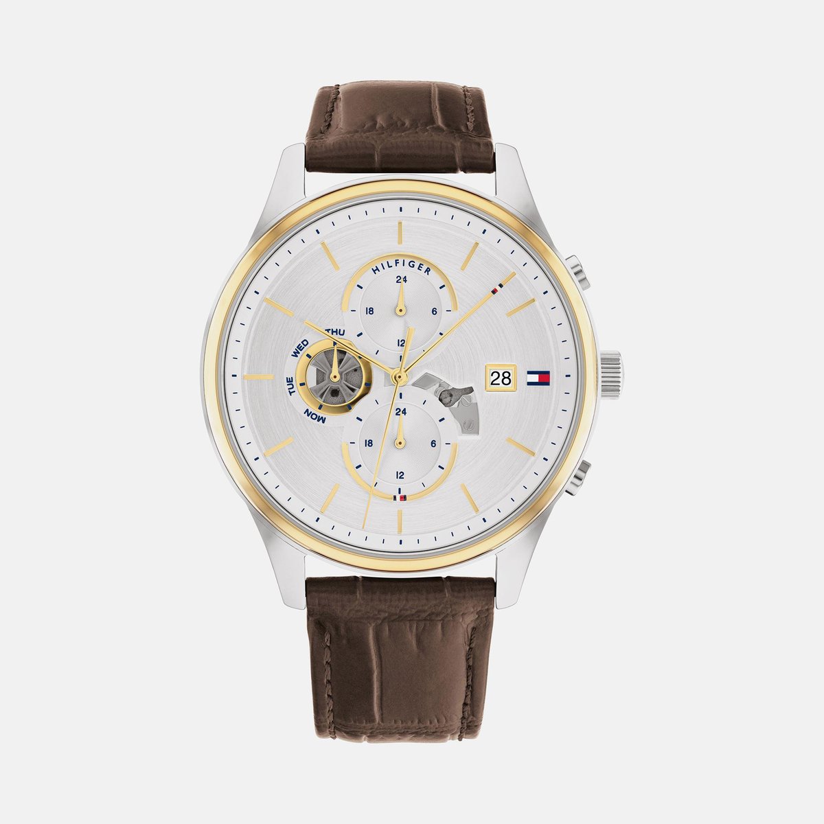 TOMMY HILFIGER Weston Leather Strap Multifunction Watch - NTTH1710501