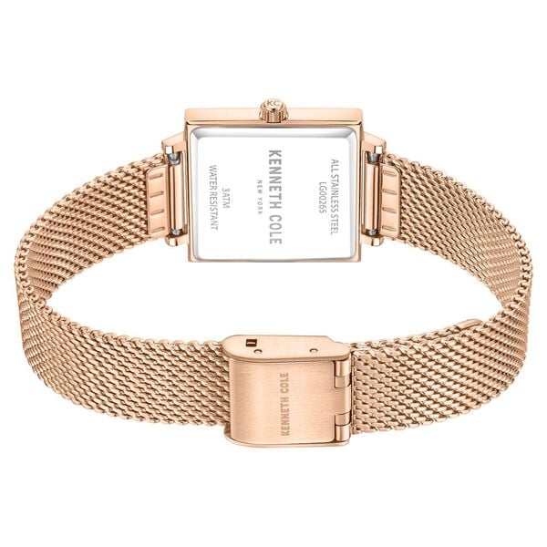 Kenneth Cole Quartz Analog Rose Gold dial Metal Strap Watch for Women
