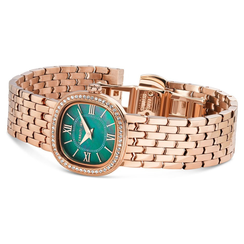 Cerruti 1881 Quartz Analog Mother of Pearl Dial Stainless Steel Strap Watch for Women
