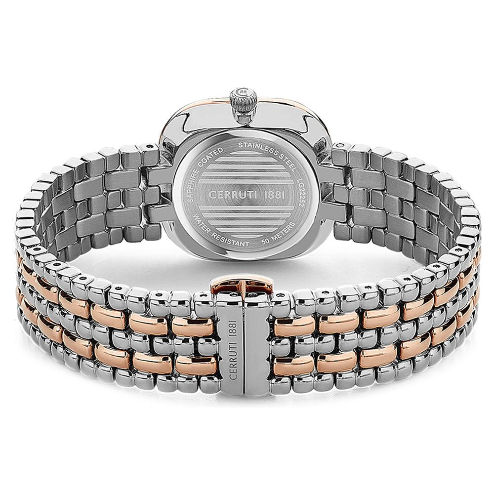 Cerruti 1881 Quartz Analog Green Dial Two Toned Stainless Steel Strap Watch For Women