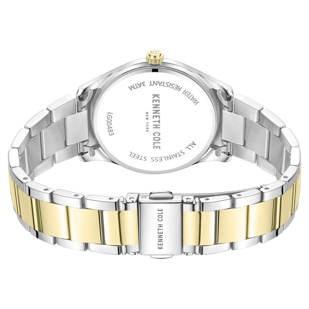 Kenneth Cole Quartz Analog Mother Of Pearl Dial Stainless Steel Strap Watch For Women
