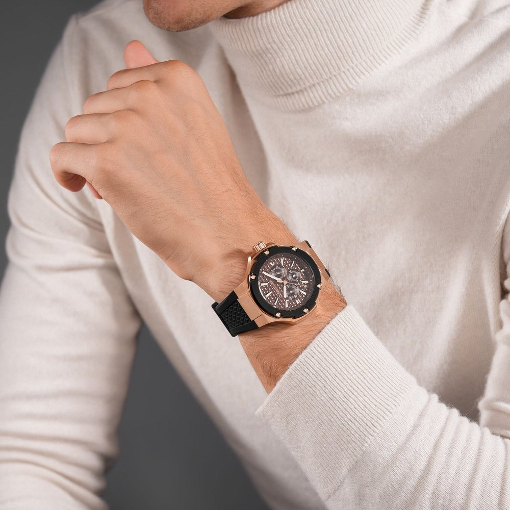 Cerruti 1881 Quartz Multifunction Brown Dial Stainless Steel Strap Watch for Men