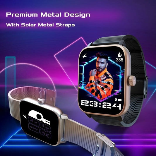 1.85-inch UltraVU display, Bluetooth calling, and a metal mesh strap