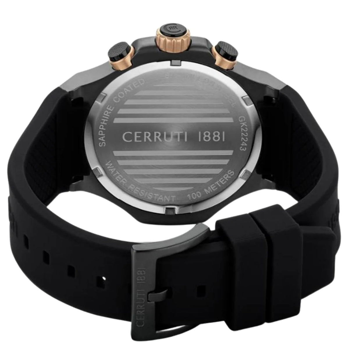 CERRUTI 1881 Lucardo Men Chronograph Watch with Silicone Strap