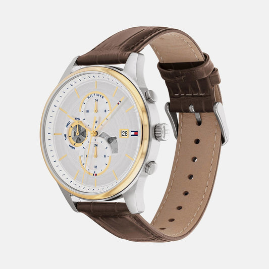 TOMMY HILFIGER Weston Leather Strap Multifunction Watch - NTTH1710501