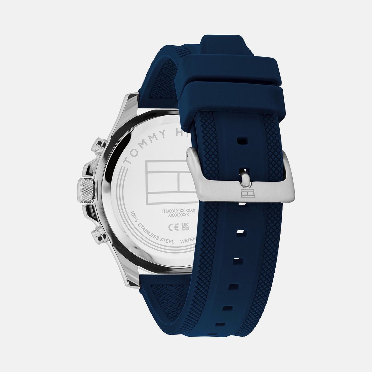 Tommy Hilfiger Quartz Multifunction Blue Dial Blue Silicone Strap Watch for Men