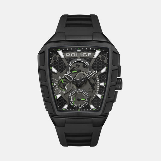 POLICE Geoemtric Dial Multifunction Watch