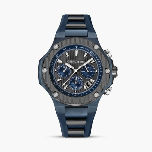 CERRUTI 1881 Chronograph Watch with Silicone Strap