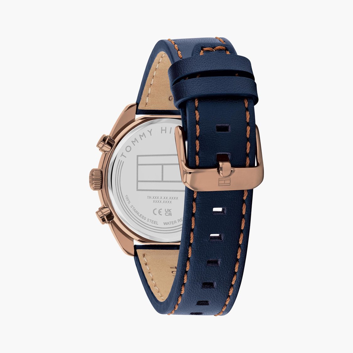 TOMMY HILFIGER Hudson Leather Strap Chronograph Watch