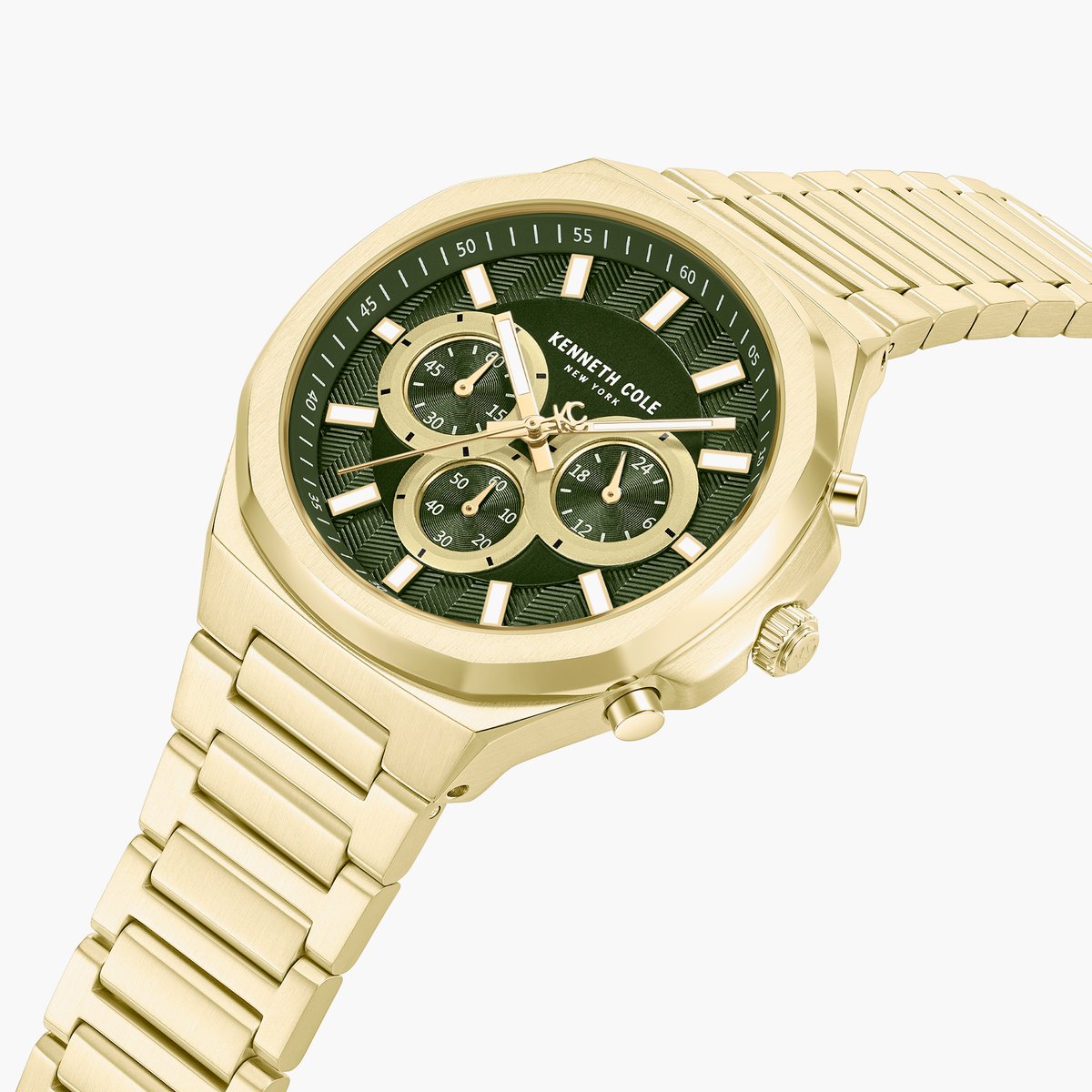 KENNETH COLE Stainless Steel Chronograph Watch - KCWGI2104905MNW