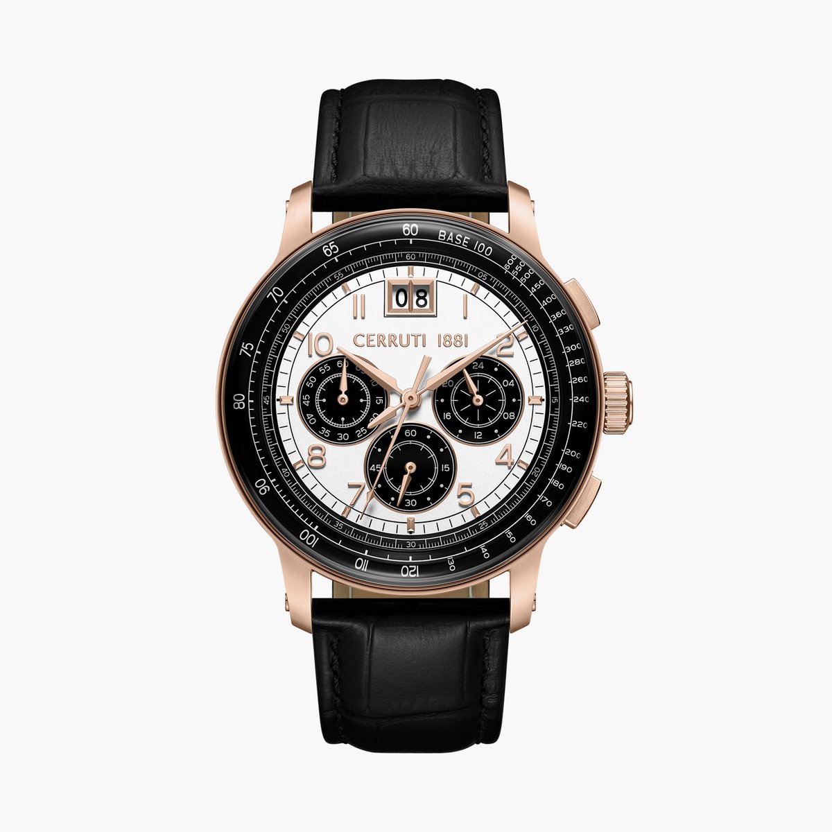 CERRUTI 1881 Petroio Leather Strap Chronograph Watch