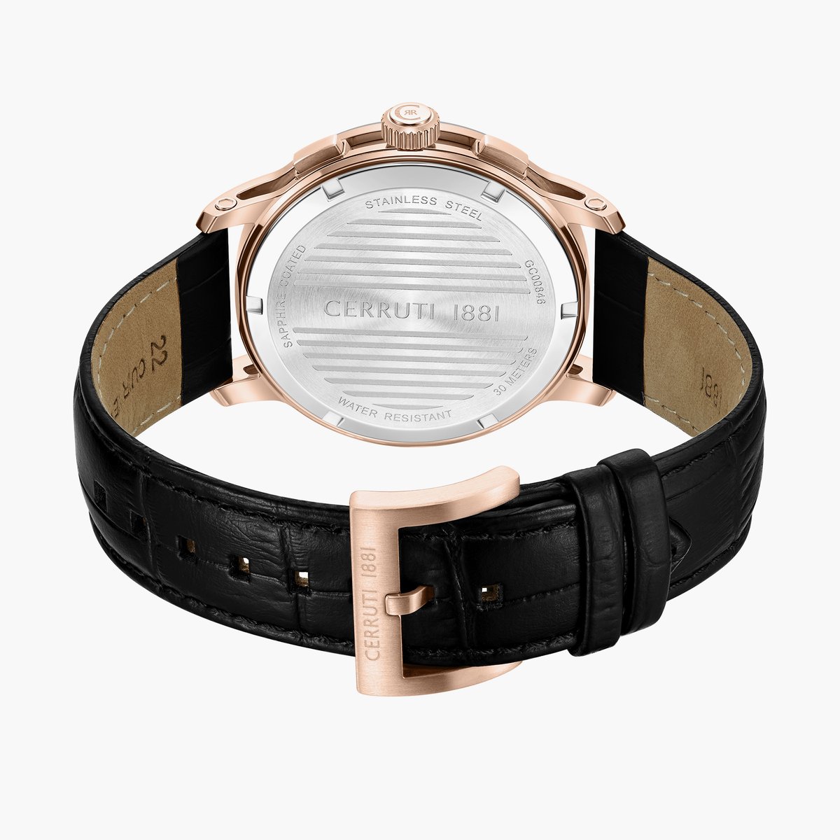 CERRUTI 1881 Petroio Leather Strap Chronograph Watch