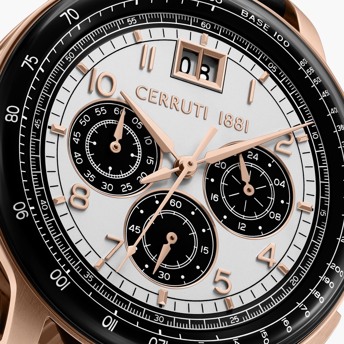 CERRUTI 1881 Petroio Leather Strap Chronograph Watch