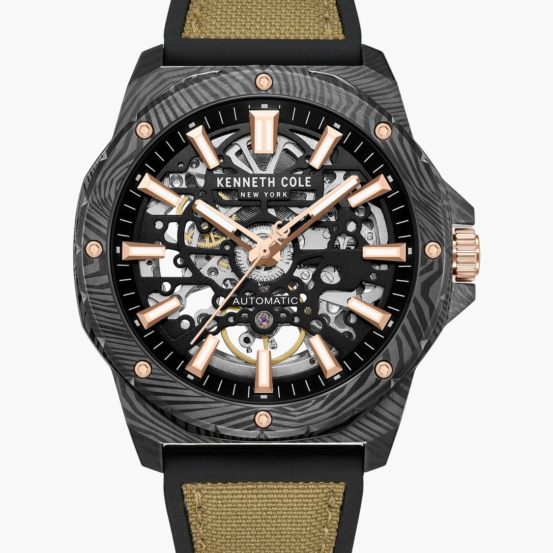 KENNETH COLE Skeleton Automatic Watch - KCWGZ0076703MNW