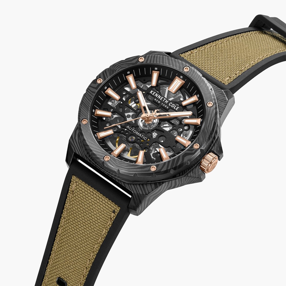 KENNETH COLE Skeleton Automatic Watch - KCWGZ0076703MNW