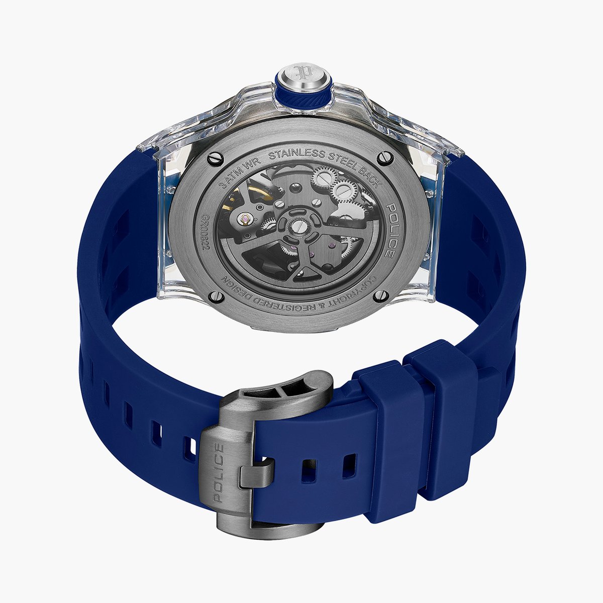 POLICE Rock Rebel Cyclone Skeleton Automatic Watch
