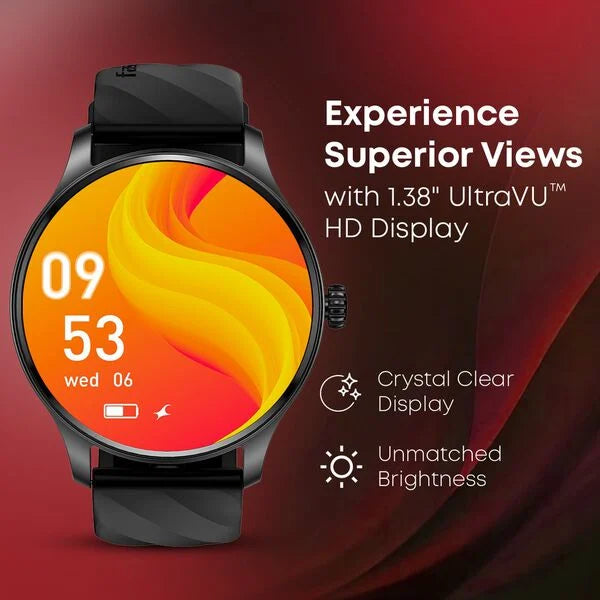 Fastrack Jupiter R1 With 3.50 cm, Fast Charge, 100+ Sports Mode, IP68, AI Voice Assistant, Fashion Smartwatch