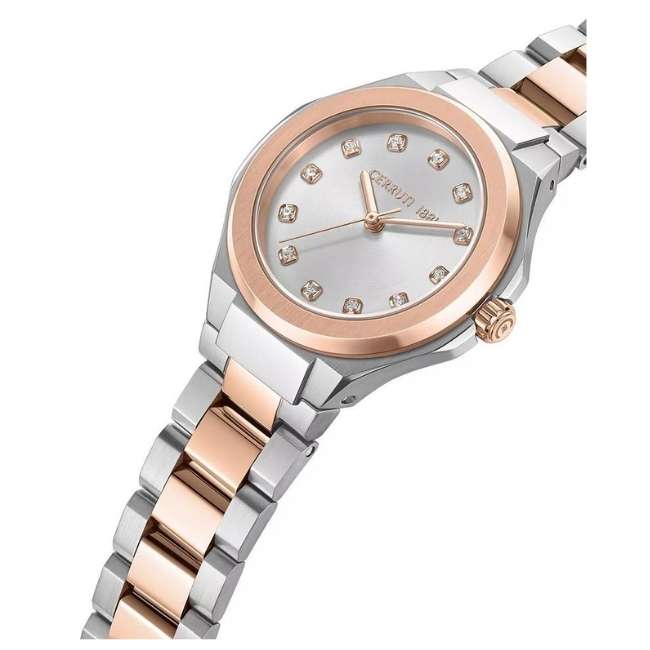 Cerruti stainless steel bi-colour women women watch