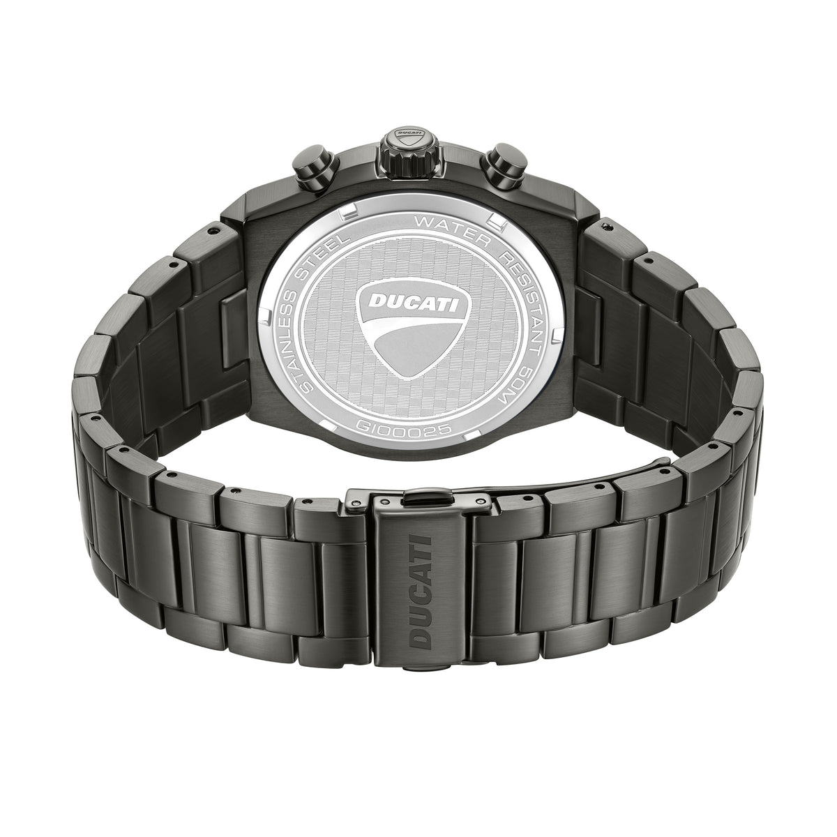 Ducati Quartz Chronograph Black Dial Black Stainless Steel Strap Watch For Men