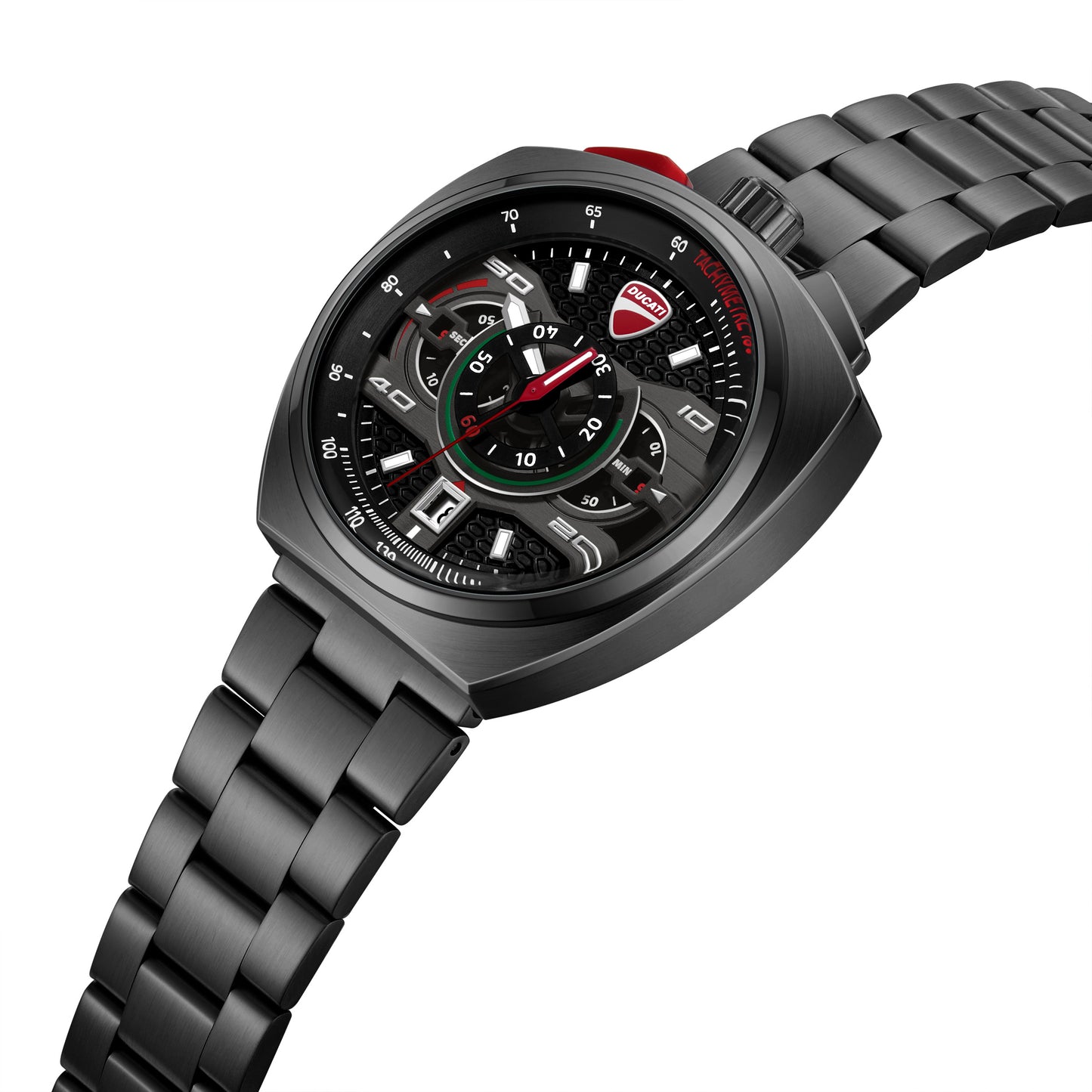 Ducati Quartz Chronograph Black Dial Black Stainless Steel Strap Watch For Men