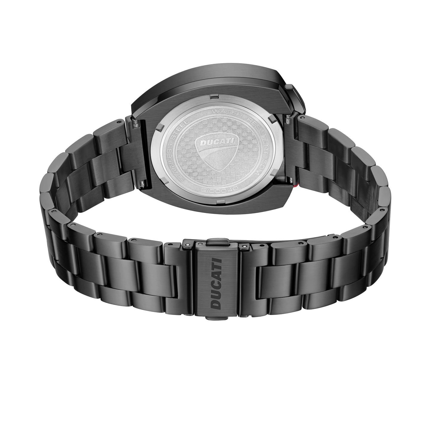 Ducati Quartz Chronograph Black Dial Black Stainless Steel Strap Watch For Men