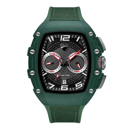 Smoto 44.5 mm Black Dial Silicone Analogue Watch For Men