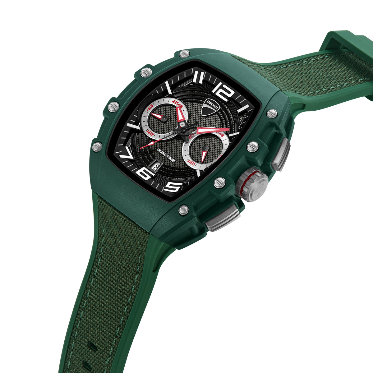 Smoto 44.5 mm Black Dial Silicone Analogue Watch For Men