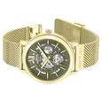 Kenneth Cole Automatic Automatic Green Dial Golden Stainless Steel Strap Watch For Men