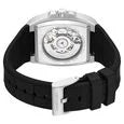Kenneth Cole Automatic Silver Dial Black Colour Silicone Strap Watch For Men
