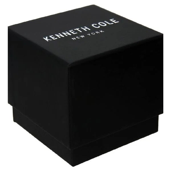 Kenneth Cole Quartz Multifunction Black Dial Black Colour Silicone Strap Watch For Men