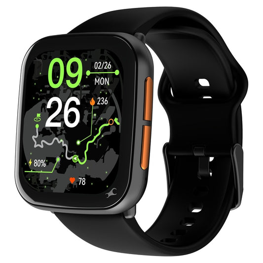Fastrack Navstar Smartwatch 1.85" inch AMOLED Display, AI Chat, AI Watchface, Offline Voice Commands, Functional Crown