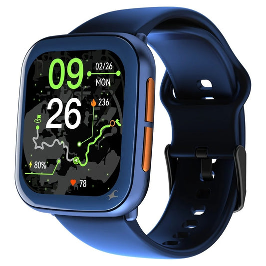 Fastrack Navstar Smartwatch 1.85" inch AMOLED Display, AI Chat, AI Watchface, Offline Voice Commands, 24/7 Health Suite