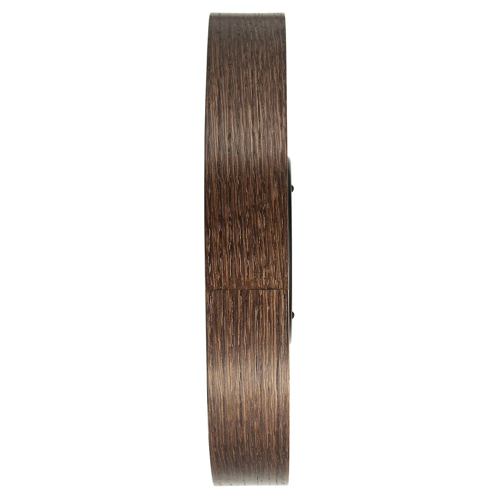 Titan Glass-Wood Fusion Wall Clock