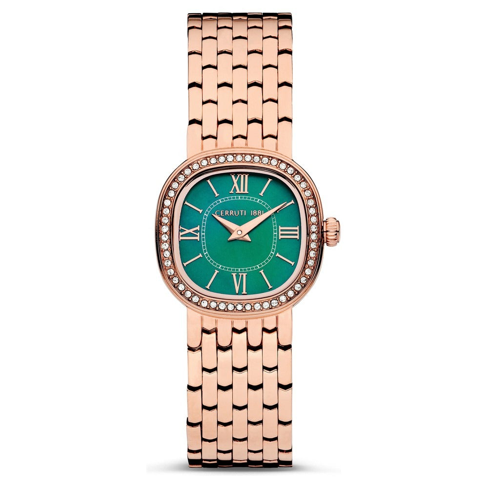 Cerruti 1881 Quartz Analog Mother of Pearl Dial Stainless Steel Strap Watch for Women