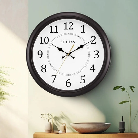 Classic White Wall Clock with Silent Sweep Technology - 42.0 cm x 42.0 cm (Large)