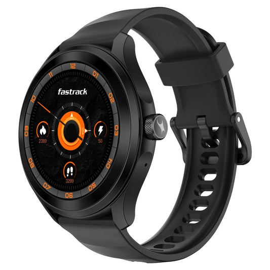 Fastrack VOX Pro Smartwatch 3.5CM Ultra Vu Display, Offline Voice Commands, Functional Crown, HRM, Multiple Menu Styles
