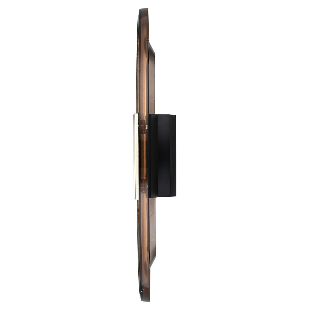Titan Contemporary Multicoloured Wall Clock with a partly Semi-transparent Dial 33.80 x 33.80 cm - Medium Size