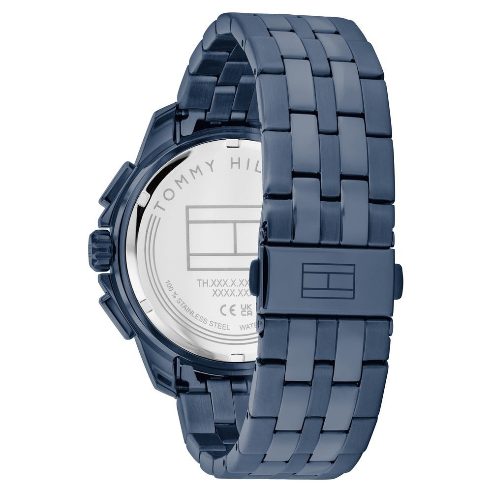 Tommy Hilfiger Quartz Multifunction Blue Dial Blue Stainless Steel Strap Watch for Men