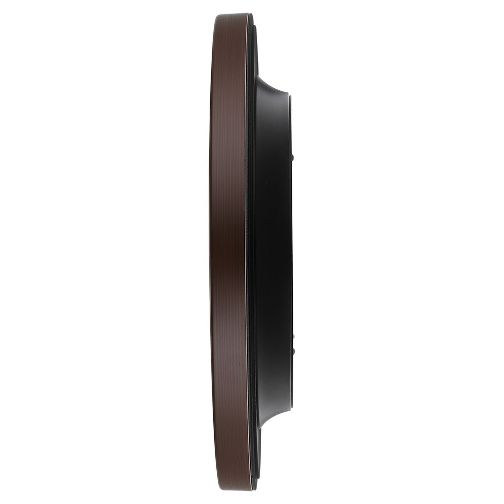 Titan Contemporary Wall Clock Quartz Analog Analog Dark Brown Dial - Size 31 cm x 31 cm (Medium)