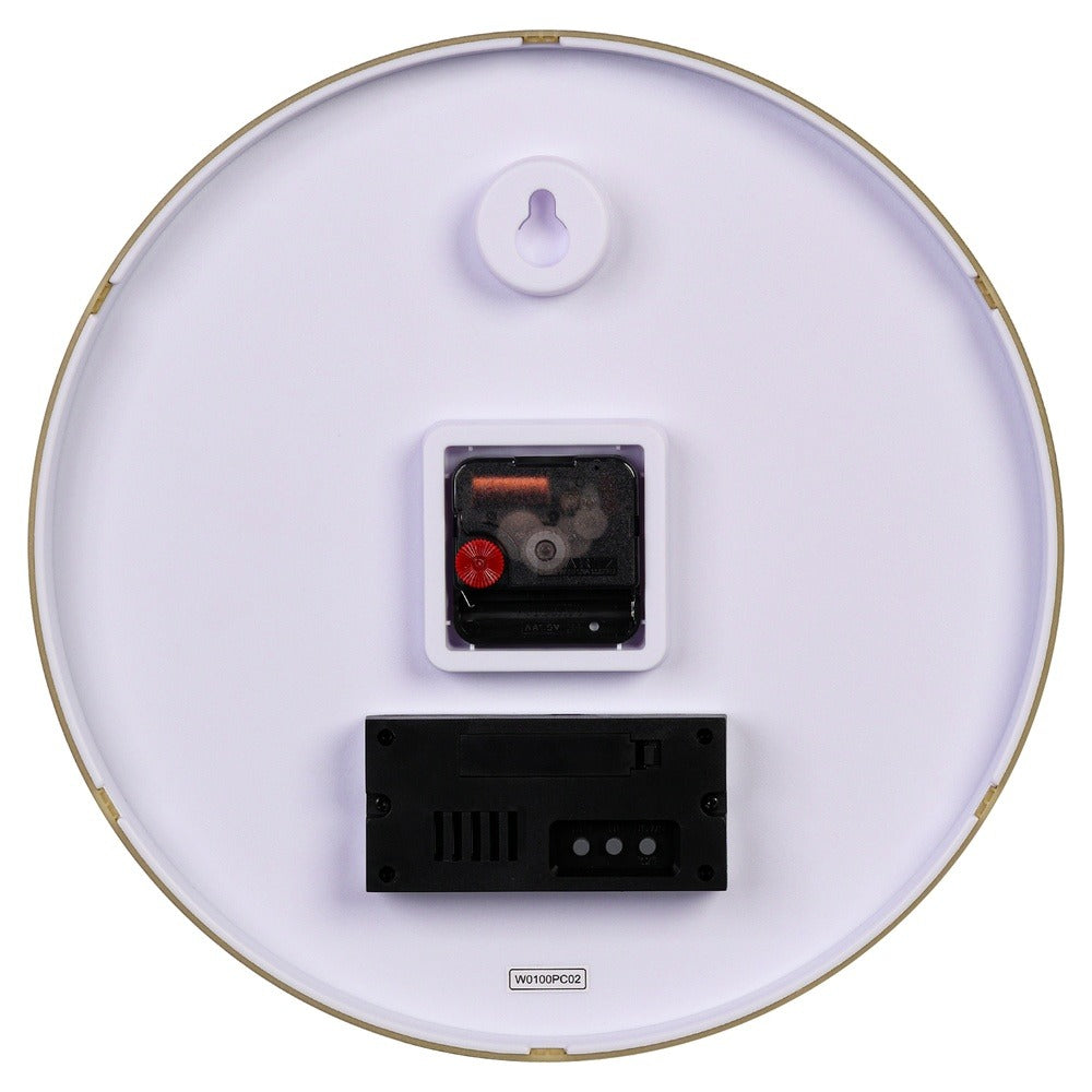 Titan Contemporary Ana-Digi Wall Clock with Thermometer