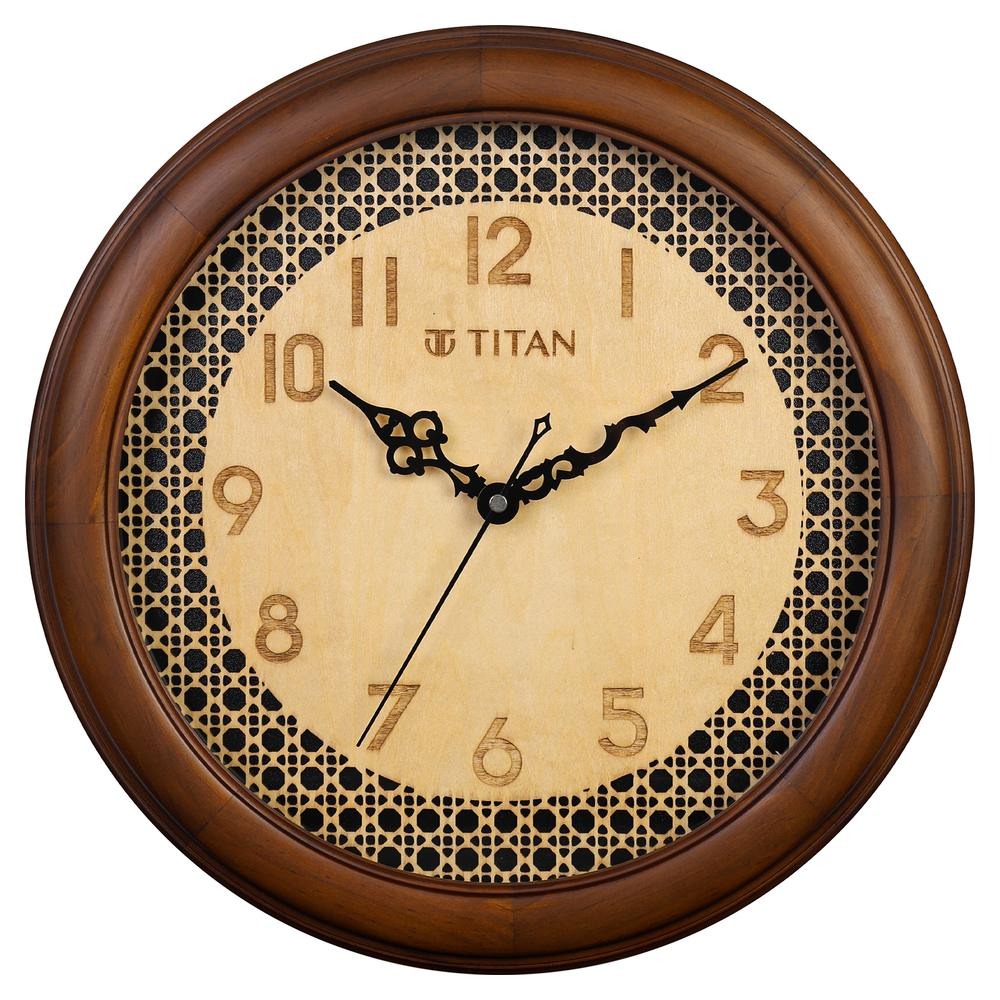 Titan Classic Wooden Wall Clock (35cm x 35cm)