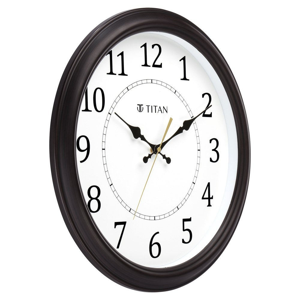 Classic White Wall Clock with Silent Sweep Technology - 42.0 cm x 42.0 cm (Large)