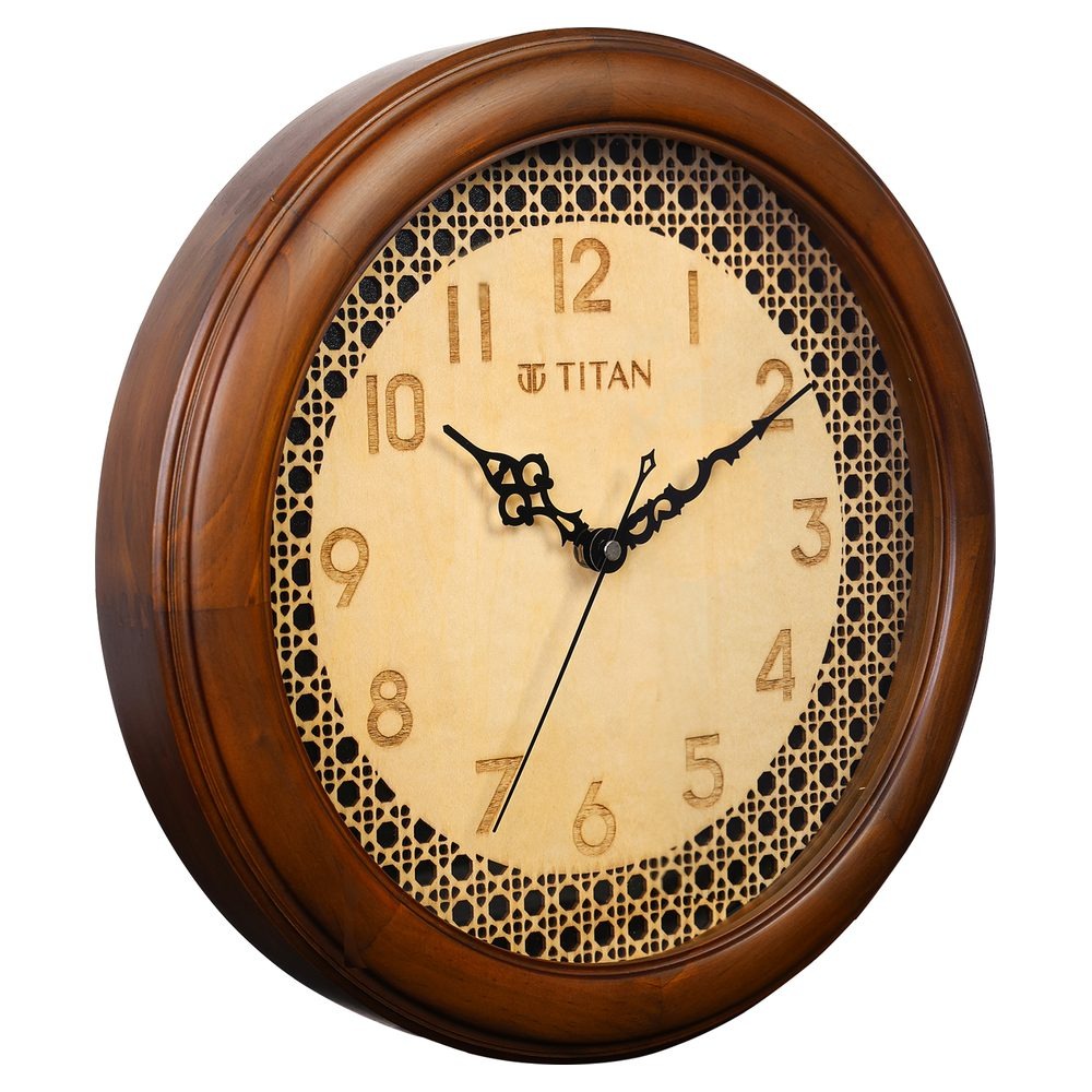 Titan Classic Wooden Wall Clock (35cm x 35cm)