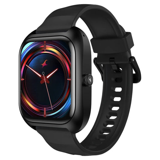 Fastrack VOX Plus - 4.69 cm Ultra Vu Display, To do list, Offline Voice Commands, Functional Crown, IP68 Smartwatch