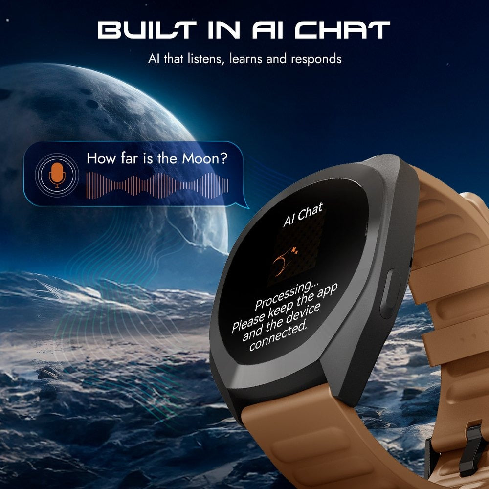 Fastrack Cosmix Smartwatch 1.32" inch AMOLED Display, Cosmic Drive Inspired Case Design, AI Watcface, AI Chat