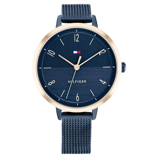 Tommy Hilfiger Quartz Analog Blue Dial Stainless Steel Strap Watch for Women