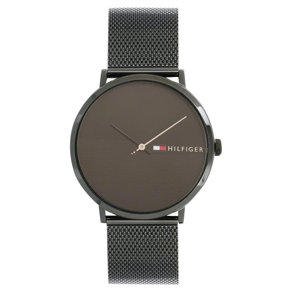 Tommy Hilfiger Quartz Analog Black Dial Metal Strap Watch for Men