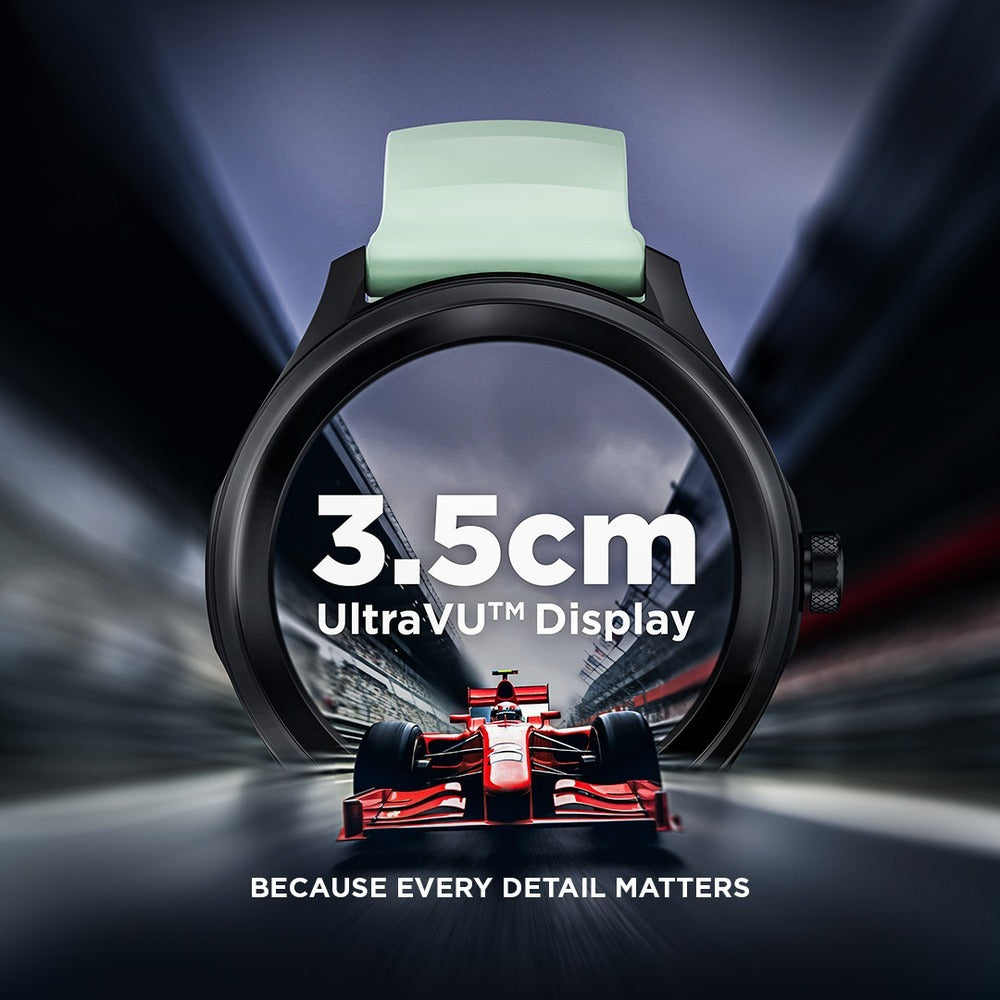 Fastrack VOX Pro Smartwatch 3.5CM Ultra Vu Display, Offline Voice Commands, Functional Crown,Multiple Menu Styles