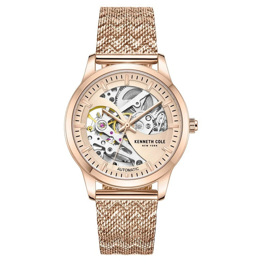 Kenneth Cole Automatic Analog Rose Gold dial Metal Strap Watch for Women