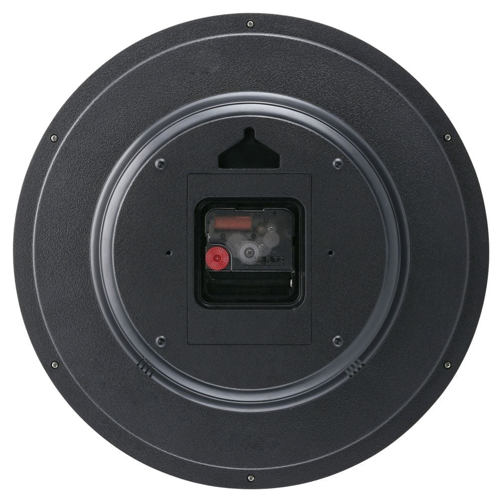 Titan Contemporary Black Wall Clock with Silent Sweep Technology - 30 cm x 30 cm (Medium)